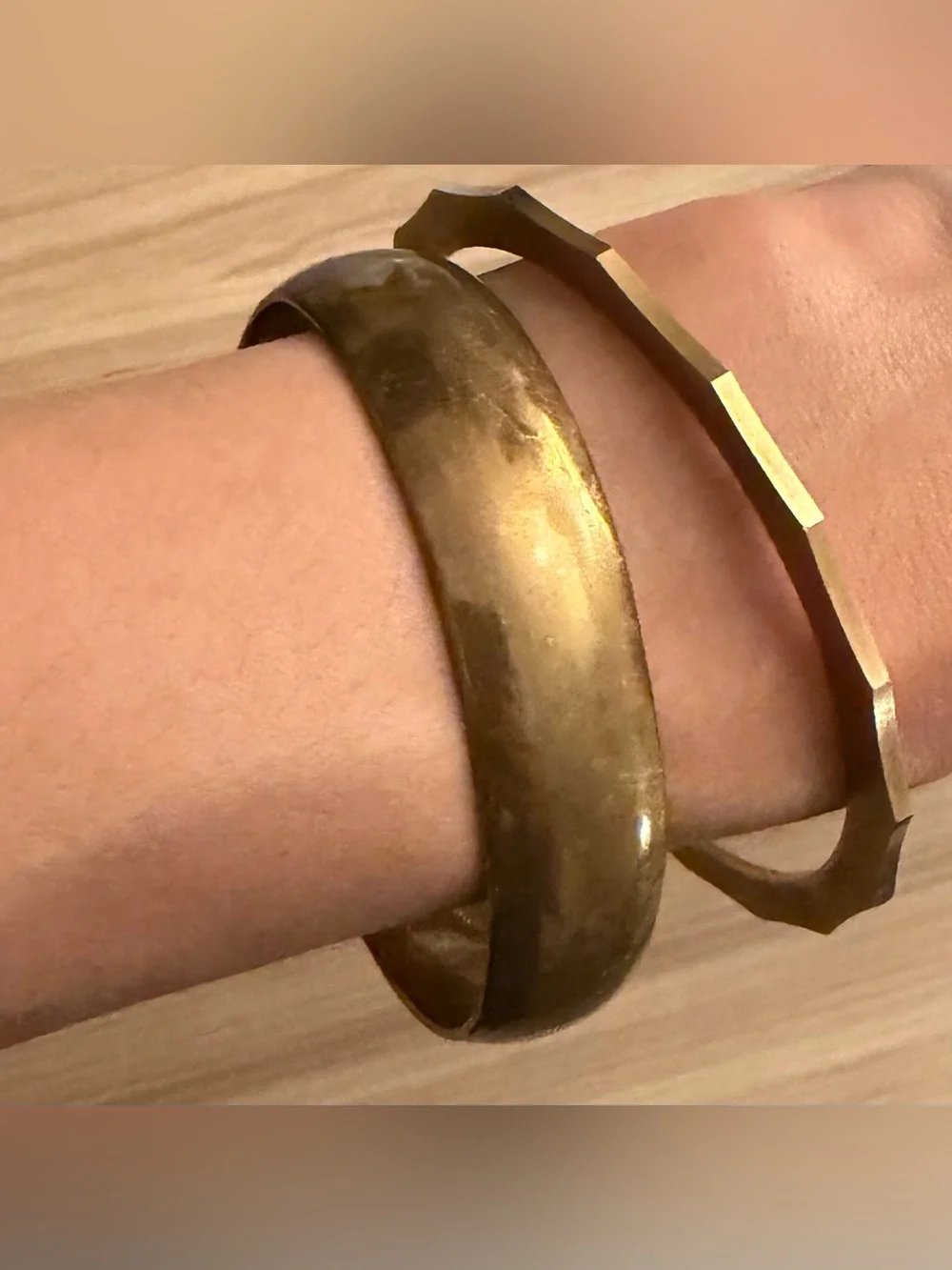 Brass Modernist Bangles